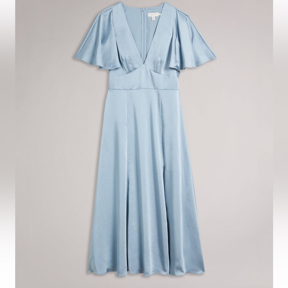 Ted Baker Flutter Sleeve Midi Dress - Picture 4 of 5
